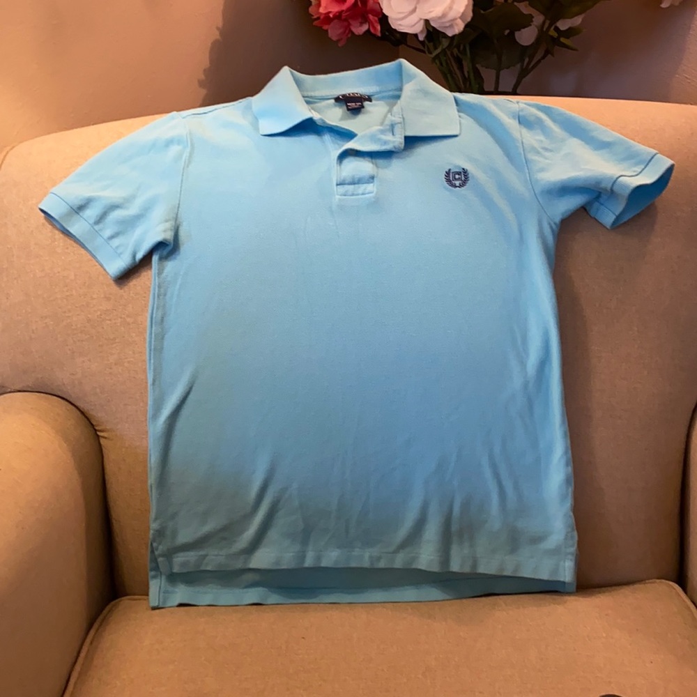 ✨ Light blue Chaps polo shirt. Boys M(10-12).